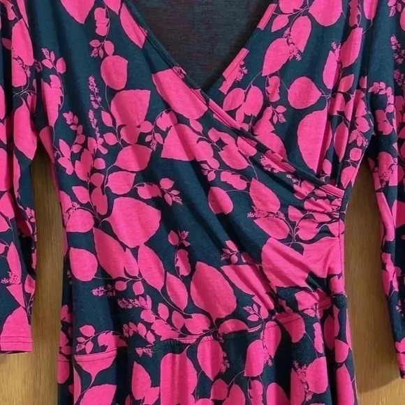 Garnet Hill Brianna Surplice Knit Wrap Dress - Picture 5 of 9